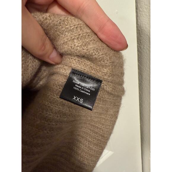 NWT! Jenni Kayne S Oversized 100% Cashmere Cocoon Cardigan Sweater Undyed Stone - Picture 7 of 8